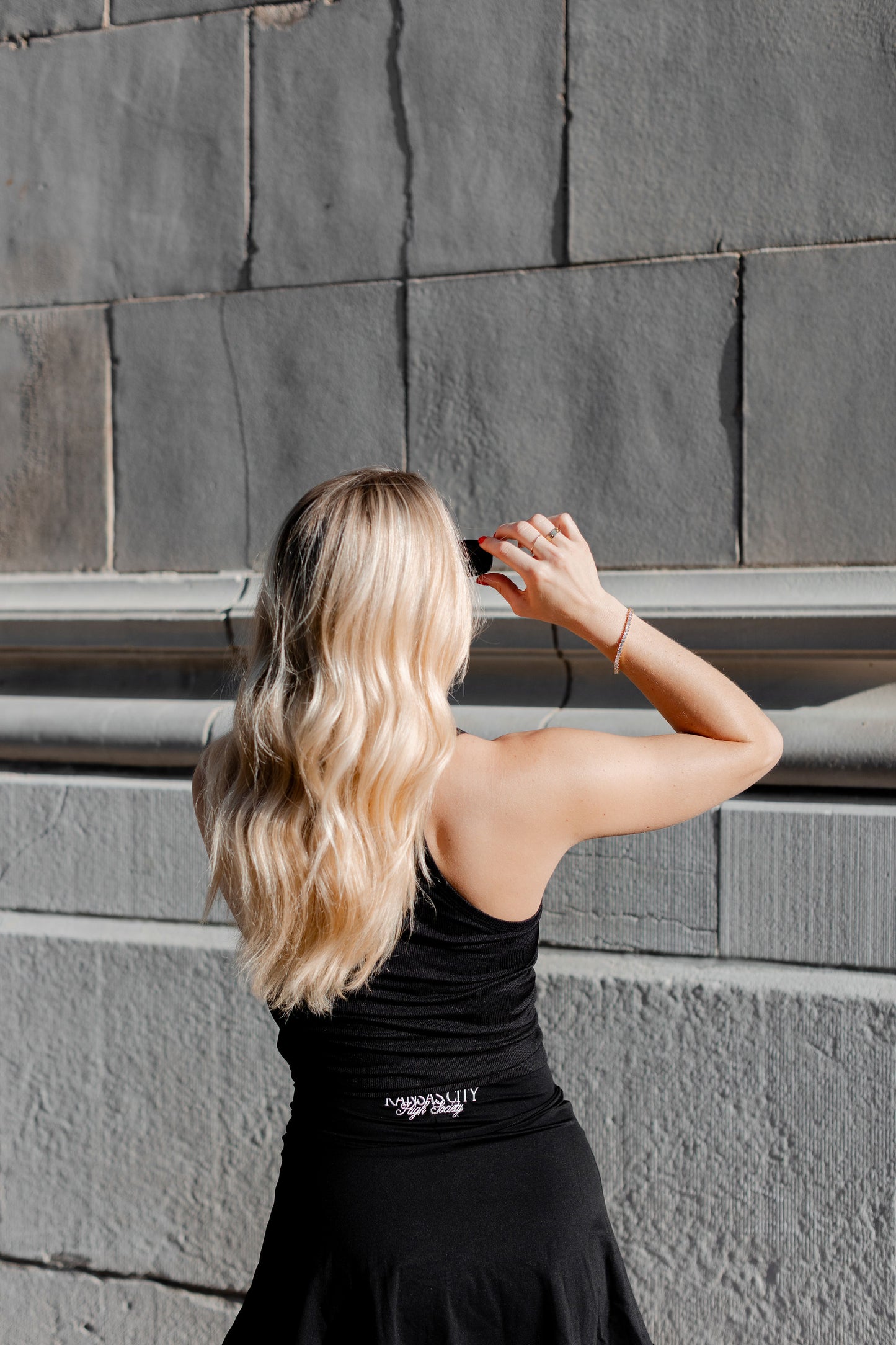 Black Ribbed Crop Tank